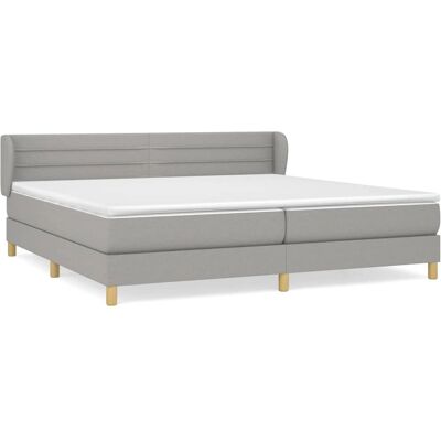 vidaXL 3126749 Leichtgraues Stoffbett - Bett vidaXL 3126749 Leichtgraues Stoffbett - Bett