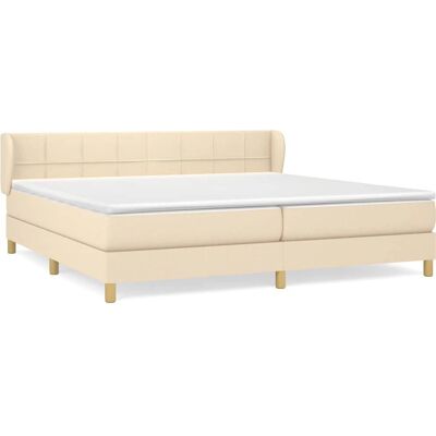 VidaXL Bett - Crema - Verstellbares Kopfteil - 203x203cm - Bett VidaXL Bett - Crema - Verstellbares Kopfteil - 203x203cm - Bett