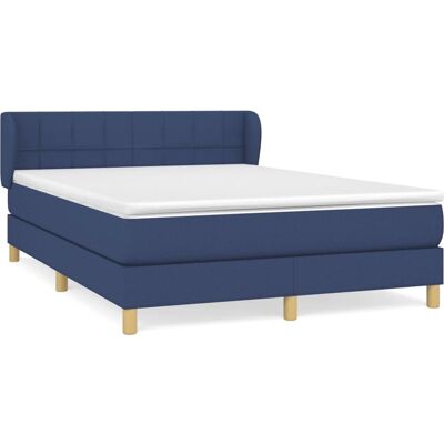 vidaXL Bett - Blau - Taschenfederkernmatratze - Bett vidaXL Bett - Blau - Taschenfederkernmatratze - Bett