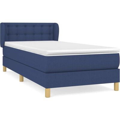 vidaXL Bett mit blauem Matratze - Bett vidaXL Bett mit blauem Matratze - Bett