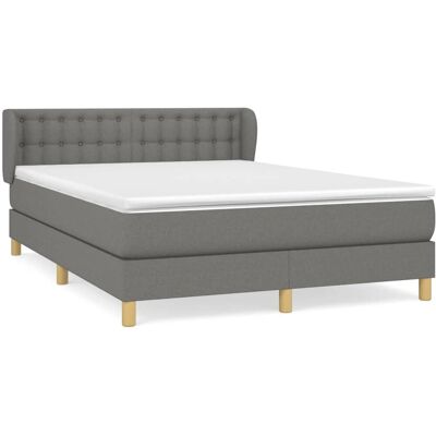 vidaXL Bett mit Unterstützungsmatratze - Bett vidaXL Bett mit Unterstützungsmatratze - Bett