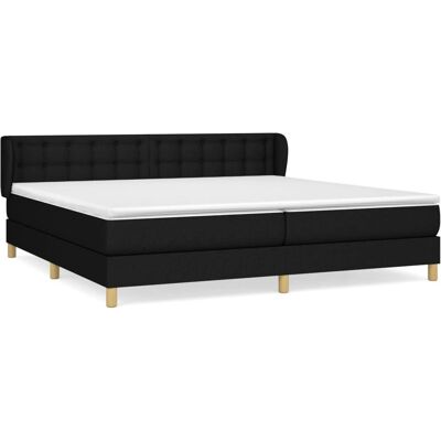 VidaXL 3127151 Bett - Taschenfederkern, Verstellbares Kopfteil, Schwarz - Bett VidaXL 3127151 Bett - Taschenfederkern, Verstellbares Kopfteil, Schwarz - Bett