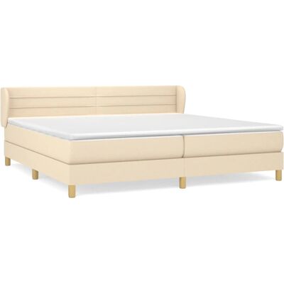 vidaXL 3127154 Lit - Crème - Matelas, Tête de lit, Structure - Publicité vidaXL 3127154 Lit - Crème - Matelas, Tête de lit, Structure - Publicité