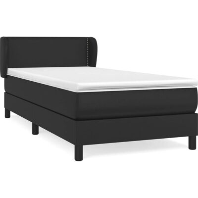 VidaXL 3127247 Bett - Verstellbares Kopfteil - Mittelfeste Unterstützung - Langlebiges Kunstleder VidaXL 3127247 Bett - Verstellbares Kopfteil - Mittelfeste Unterstützung - Langlebiges Kunstleder
