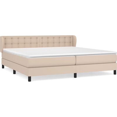 vidaXL 3127336 Bett - Cappuccino Braun, Verstellbares Kopfteil, 2 Matratzen vidaXL 3127336 Bett - Cappuccino Braun, Verstellbares Kopfteil, 2 Matratzen