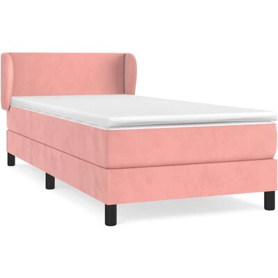 VidaXL 3127342 Pink Velvet Bett - Verstellbar, Taschenfeder, Mittelfest VidaXL 3127342 Pink Velvet Bett - Verstellbar, Taschenfeder, Mittelfest