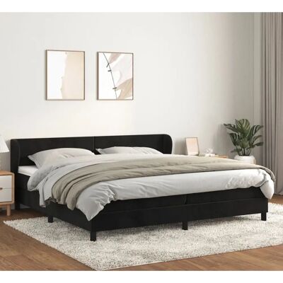 vidaXL Bett mit Samtvel und Taschenfederkernmatratze - Bett vidaXL Bett mit Samtvel und Taschenfederkernmatratze - Bett