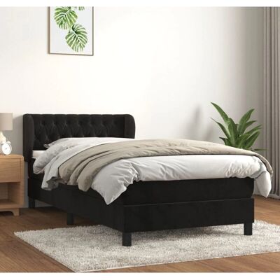 Maisonchic Bett mit Samt - 90x200 cm - Bett Maisonchic Bett mit Samt - 90x200 cm - Bett