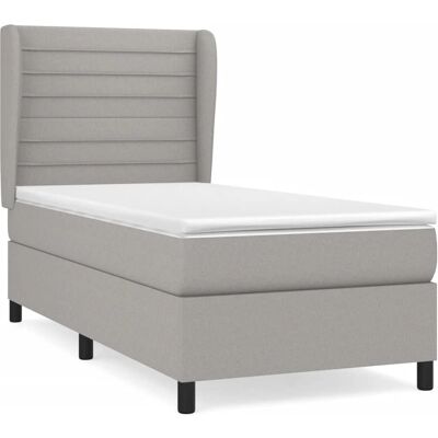 vidaXL 95758 lit gris clair - Lit - Publicité vidaXL 95758 lit gris clair - Lit - Publicité