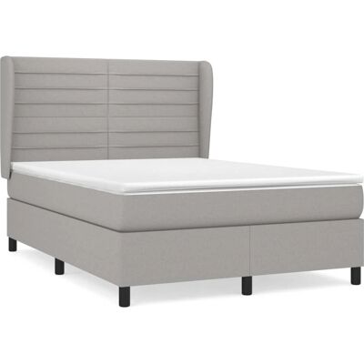 VidaXL 3128053 Bett - Matratze, Hellgrau, 160x200 cm - Bett VidaXL 3128053 Bett - Matratze, Hellgrau, 160x200 cm - Bett
