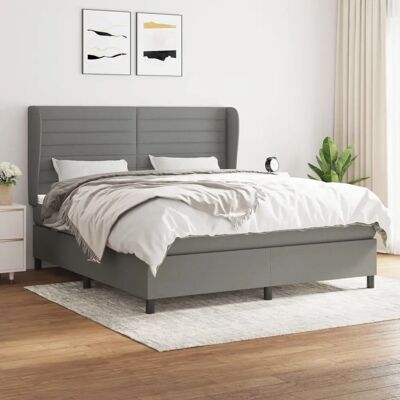 Maisonchic - Verstellbares graues Boxspringbett mit Matratze - Bett Maisonchic - Verstellbares graues Boxspringbett mit Matratze - Bett