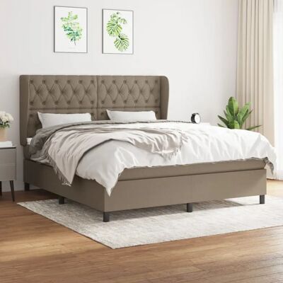 MAISONCHIC Taupe 160x200cm Bett - Taschenfeder, Verstellbares Kopfteil MAISONCHIC Taupe 160x200cm Bett - Taschenfeder, Verstellbares Kopfteil