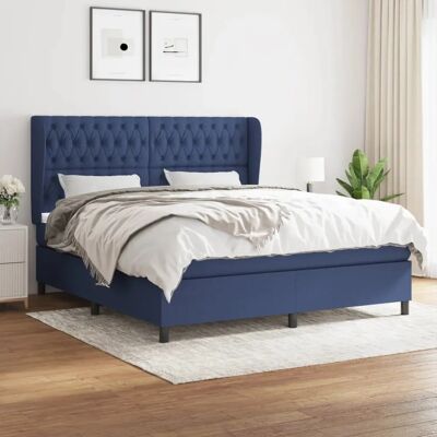 Maisonchic Verstellbares Blaues Boxspringbett - Matratze & Gestell Maisonchic Verstellbares Blaues Boxspringbett - Matratze & Gestell