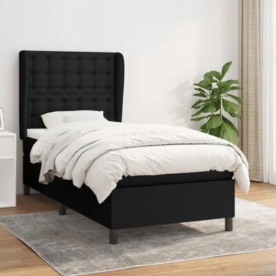 vidaXL Boxspringbett - Schwarz 100x200 cm vidaXL Boxspringbett - Schwarz 100x200 cm