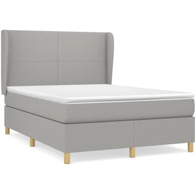vidaXL Bett mit verstellbarem Kopfteil - 140x190cm - Bett vidaXL Bett mit verstellbarem Kopfteil - 140x190cm - Bett