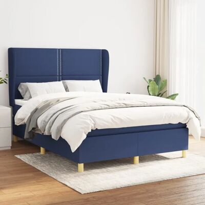 Maisonchic - Blau 140x200cm Bett mit Taschenfederkernmatratze - Bett Maisonchic - Blau 140x200cm Bett mit Taschenfederkernmatratze - Bett
