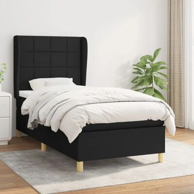 vidaXL Schwarzes Taschenfederkernbett - Bett vidaXL Schwarzes Taschenfederkernbett - Bett