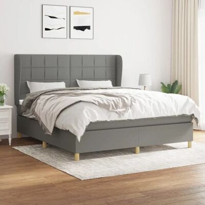 MAISON CHIC Boxspring Bed - 180x200 cm Donkergrijs MAISON CHIC Boxspring Bed - 180x200 cm Donkergrijs
