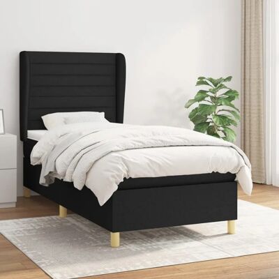 vidaXL Schwarzes 100x200cm Boxspringbett - Unterstützend & Verstellbar vidaXL Schwarzes 100x200cm Boxspringbett - Unterstützend & Verstellbar