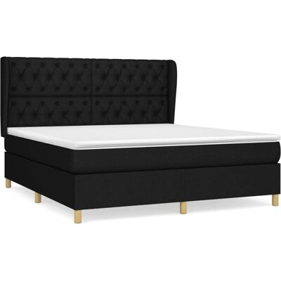 vidaXL 3128775 Bett - Schwarz - Matratze & Rahmen vidaXL 3128775 Bett - Schwarz - Matratze & Rahmen
