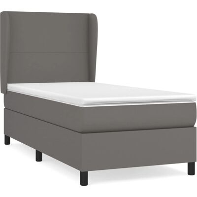 vidaXL Graues Boxspringbett - Bett vidaXL Graues Boxspringbett - Bett