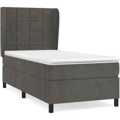 VidaXL 3129196 Bett - Samt, Dunkelgrau, Modell 3129196 - Bett VidaXL 3129196 Bett - Samt, Dunkelgrau, Modell 3129196 - Bett