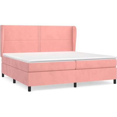 vidaXL 3129236 Pink Samt Boxspringbett - Bett vidaXL 3129236 Pink Samt Boxspringbett - Bett