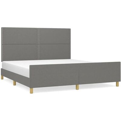 vidaXL Bettgestell mit Kopfteil - Für 180x200 cm Matratze vidaXL Bettgestell mit Kopfteil - Für 180x200 cm Matratze