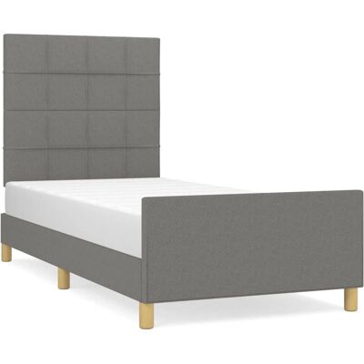 vidaXL 3125018 Bettgestell - Verstellbares Kopfteil, Stützbeine, 90x190cm vidaXL 3125018 Bettgestell - Verstellbares Kopfteil, Stützbeine, 90x190cm