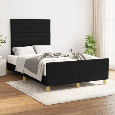 Struttura letto Maisonchic con testiera regolabile - Nero - 120x200cm Struttura letto Maisonchic con testiera regolabile - Nero - 120x200cm