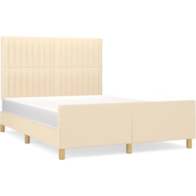 vidaXL Bettgestell mit Kopfteil - Stabil für 140x200 cm Matratze vidaXL Bettgestell mit Kopfteil - Stabil für 140x200 cm Matratze