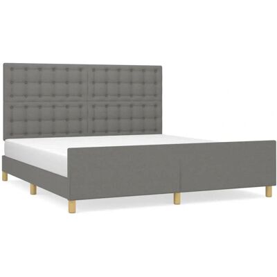 vidaXL Bettgestell - Verstellbares Kopfteil - Unterstützt 160x200 cm Matratze vidaXL Bettgestell - Verstellbares Kopfteil - Unterstützt 160x200 cm Matratze