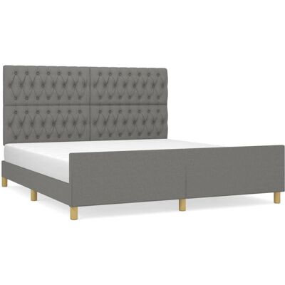 vidaXL Bettgestell - Verstellbares Kopfteil, Stabile Unterstützung, 180x200cm vidaXL Bettgestell - Verstellbares Kopfteil, Stabile Unterstützung, 180x200cm