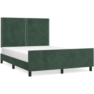VidaXL Bettgestell - Verstellbarer dunkelgrüner Samtstoff für 180x200 cm Matratze VidaXL Bettgestell - Verstellbarer dunkelgrüner Samtstoff für 180x200 cm Matratze