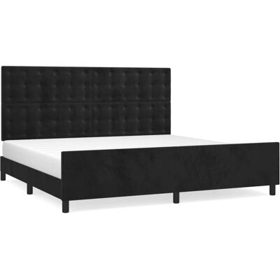 VidaXL Bedframe - Verstelbaar Fluwelen Ondersteuning - 200x200cm VidaXL Bedframe - Verstelbaar Fluwelen Ondersteuning - 200x200cm