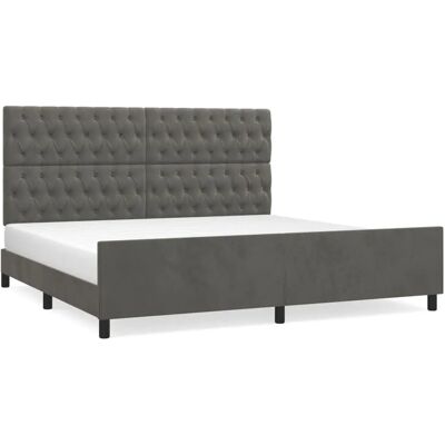 vidaXL Bettrahmen 200x200cm mit Kopfteil - Bettrahmen vidaXL Bettrahmen 200x200cm mit Kopfteil - Bettrahmen