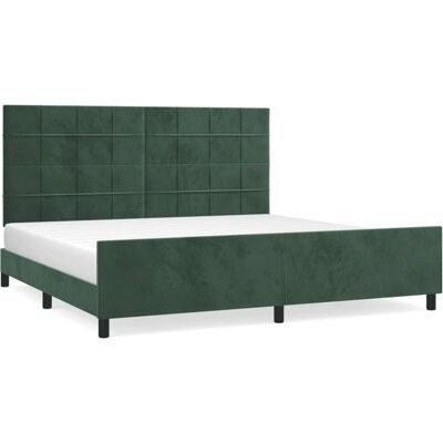 VidaXL Bettgestell - Verstellbares Samtveldt 200x200cm - Bett VidaXL Bettgestell - Verstellbares Samtveldt 200x200cm - Bett