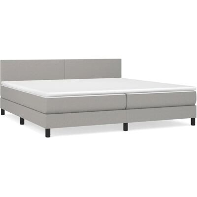 vidaXL 3139921 Hellgraues Boxspringbett - Bett vidaXL 3139921 Hellgraues Boxspringbett - Bett
