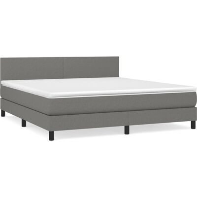 vidaXL 3139922 Bett - Höhenverstellbares Graues Stofffederbett vidaXL 3139922 Bett - Höhenverstellbares Graues Stofffederbett