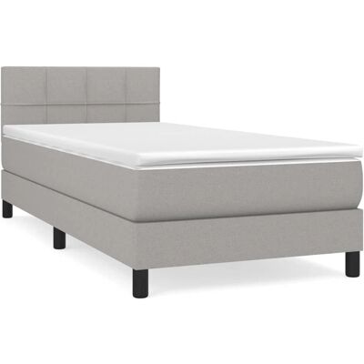 vidaXL - Modell 85598 - Graues Taschenfederbett - Bett vidaXL - Modell 85598 - Graues Taschenfederbett - Bett
