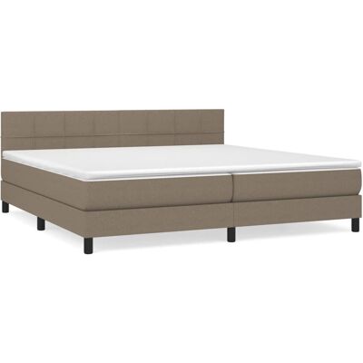 vidaXL Boxspringbett Modell 3140085 - Taupe, 200x200cm vidaXL Boxspringbett Modell 3140085 - Taupe, 200x200cm