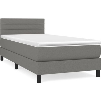 vidaXL Bett mit verstellbarem Kopfteil - 80x200cm - Boxspring vidaXL Bett mit verstellbarem Kopfteil - 80x200cm - Boxspring