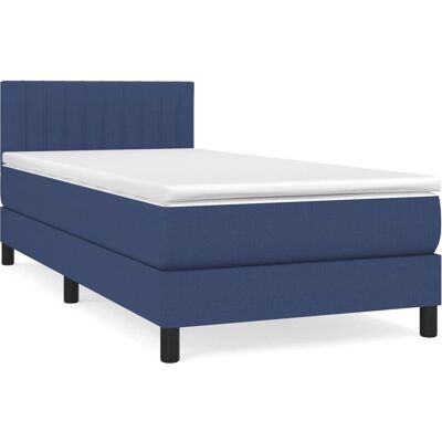 vidaXL Blau Taschenfederbett - Bett vidaXL Blau Taschenfederbett - Bett