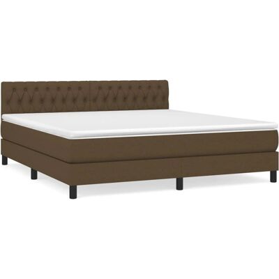 vidaXL 3140324 Bett - Boxspringbett mit Matratze - Dunkelbraun - Bett vidaXL 3140324 Bett - Boxspringbett mit Matratze - Dunkelbraun - Bett