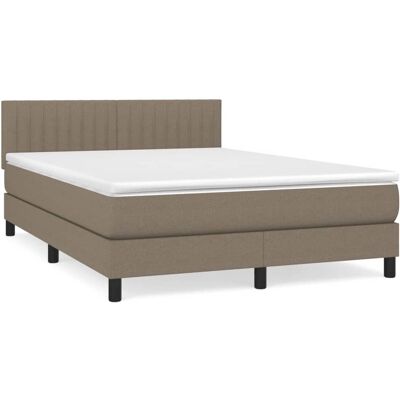 vidaXL 3140373 Bett - verstellbares Kopfteil, Taschenfederkernmatratze, modernes Taupe vidaXL 3140373 Bett - verstellbares Kopfteil, Taschenfederkernmatratze, modernes Taupe