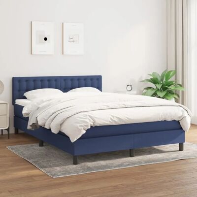 MAISONCHIC Cama de muelles ensacados azul - Cama MAISONCHIC Cama de muelles ensacados azul - Cama