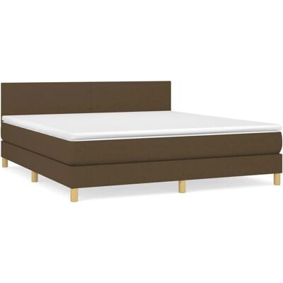 vidaXL Dunkelbraunes Boxspringbett - Bett vidaXL Dunkelbraunes Boxspringbett - Bett