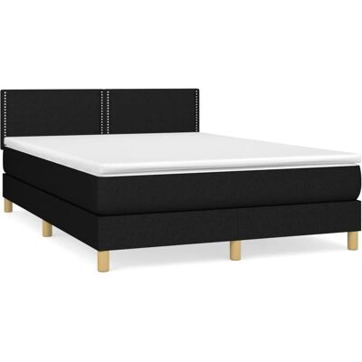 vidaXL Flach m Bett - Taschenfederkern, Schwarz, 180x200cm vidaXL Flach m Bett - Taschenfederkern, Schwarz, 180x200cm