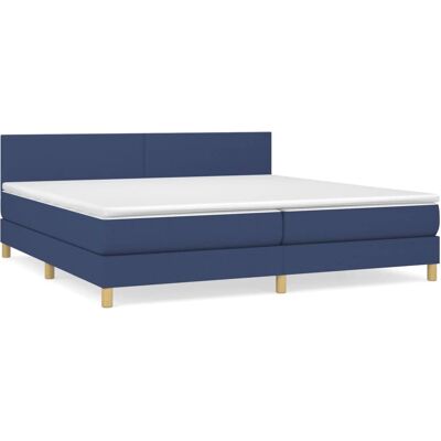 vidaXL 422386 Bettrahmen mit Matratze in Blau - Boxspring vidaXL 422386 Bettrahmen mit Matratze in Blau - Boxspring
