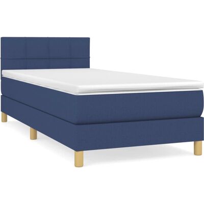vidaXL Bett - Blau - Modell 68543 - Komfortabel & Langlebig vidaXL Bett - Blau - Modell 68543 - Komfortabel & Langlebig